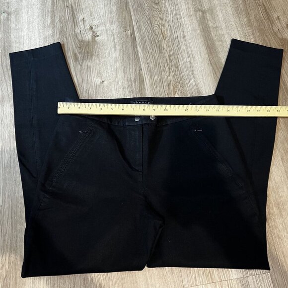 Theory Womens Black Adalwen Jetty Pants Size 8 skinny leg - Picture 7 of 11